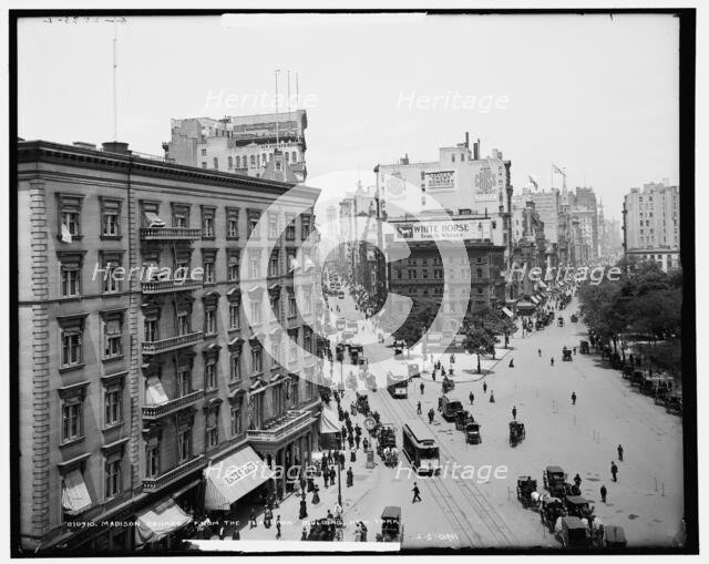 Madison Square from the Flat-Iron i.e. Flatiron Building, New York, c1905. Creator: Unknown.
