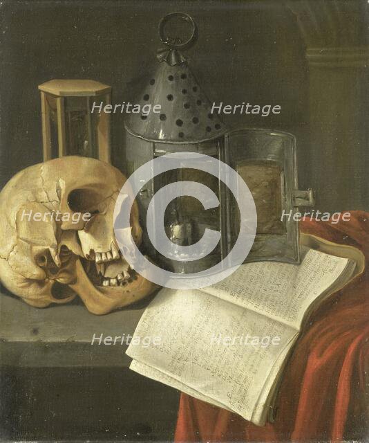 Vanitas Still Life, 1675-1700. Creator: B. Schaak.