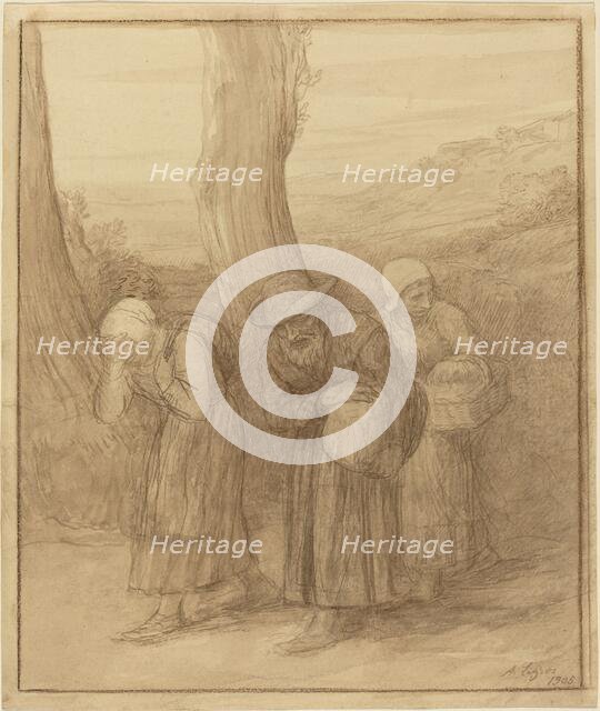 The Departure, 1905. Creator: Alphonse Legros.