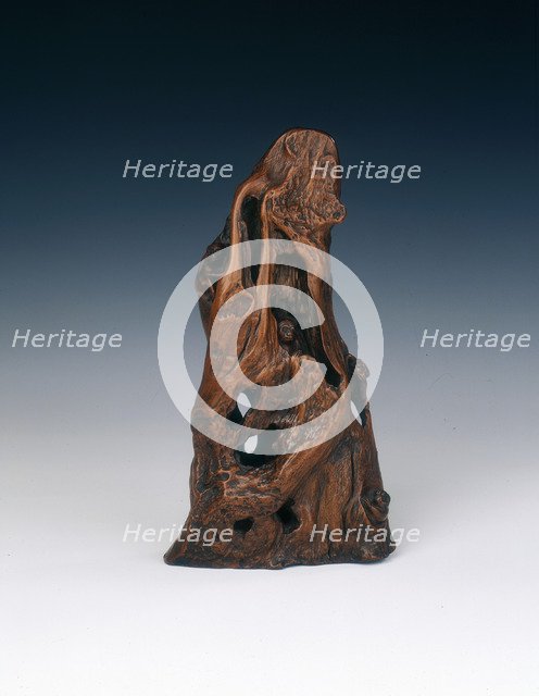 Sculpture of a mountain with monkeys, Qing dynasty, China, 18th century. Artist: Unknown