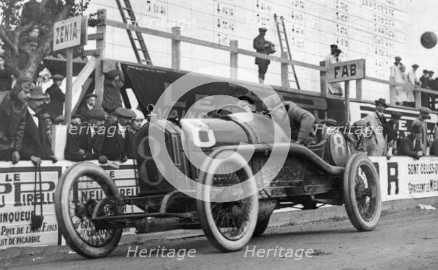 Peugeot, Georges Boillot, winner 1913 French Grand Prix. Creator: Unknown.