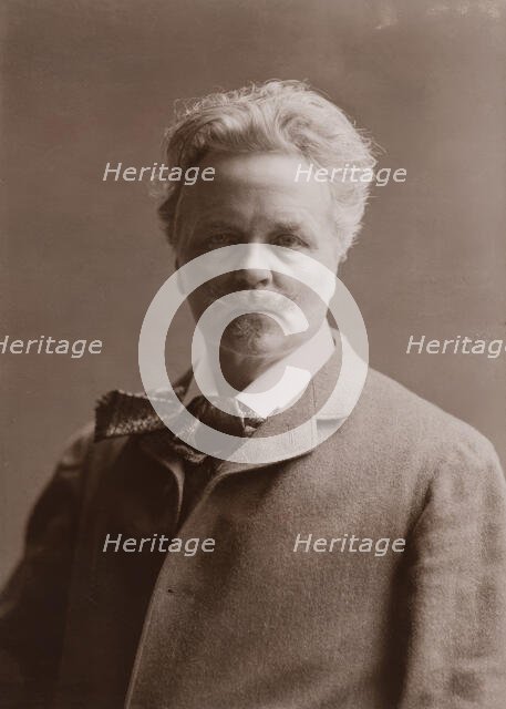 Portrait of August Strindberg, bust, 1906. Creator: Herman Hamnqvist.