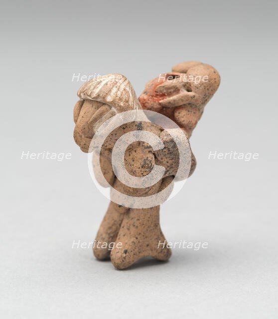 Figurine Depicting a Female Carrying a Child, 500 B.C./300 B.C. Creator: Unknown.