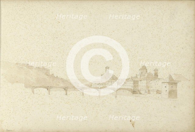 View of Passau on the Danube, 1820-1896. Creator: Kasparus Karsen.