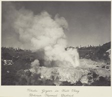 Pohutu Geyser in full play, Rotorua thermal district, 1920s. Creator: Harry Moult.