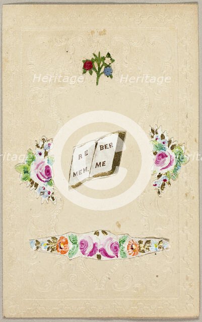 Remember Me (valentine), c.1830. Creator: Unknown.