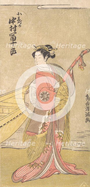 The Actor Nakamura Tomijuro in the Role of Koshizuka, ca. 1767., ca. 1767. Creator: Torii Kiyomitsu.