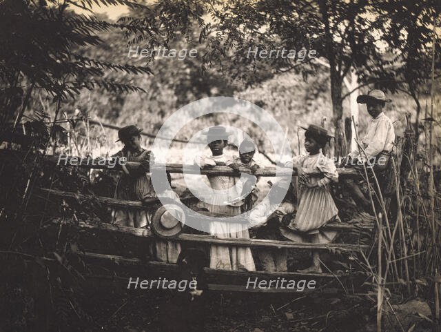Snicker's Gap. Watching the stage go by, between 1900 and 1901. Creator: Frances Benjamin Johnston.