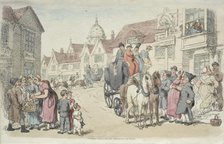 Dolphins Inn: Greenwich and Woolwich Coaches, 1816. Creator: Thomas Rowlandson (British, 1756-1827).