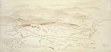 View from the Mountains above Phonia, 1849. Artist: Edward Lear.