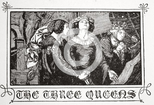 'The Three Queens', 1905.  Artist: Dora Curtis