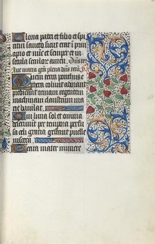 Book of Hours (Use of Rouen): fol. 30r, c. 1470. Creator: Master of the Geneva Latini (French, active Rouen, 1460-80).