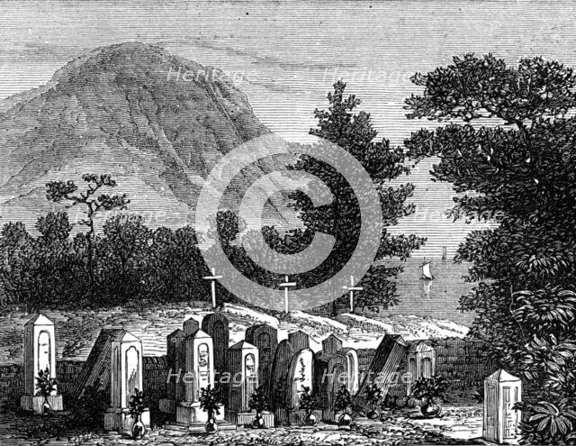 The Japanese Cemetery of Iruma, 1874. Creator: Unknown.