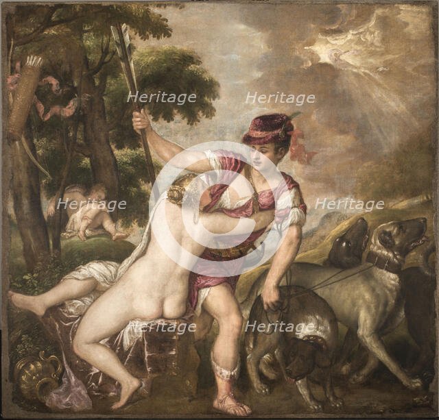 Venus and Adonis, c. 1560. Creator: Titian (1488-1576).