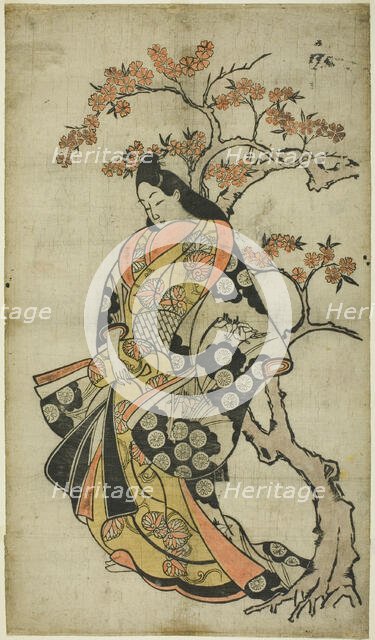 Woman Beside a Cherry Tree, c. 1688/90. Creator: Unknown.