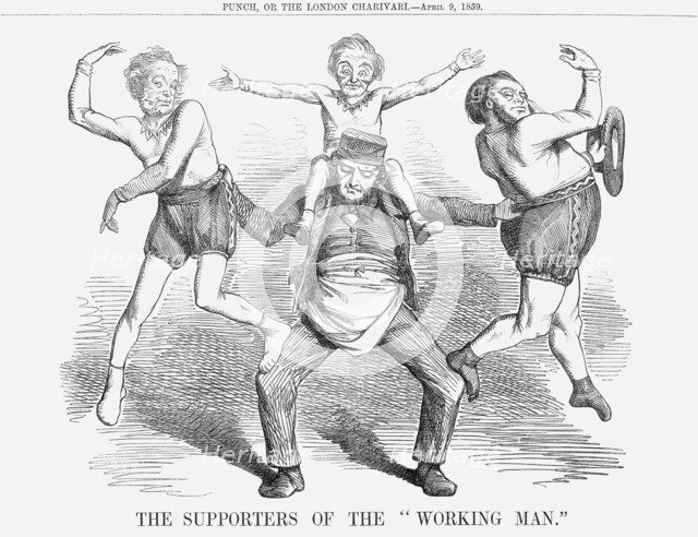 'The Supporters of the Working Man', 1859. Artist: Unknown