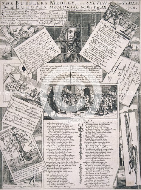 'The Bubblers Medley, or a Sketch of the Times', 1720. Artist: Anon