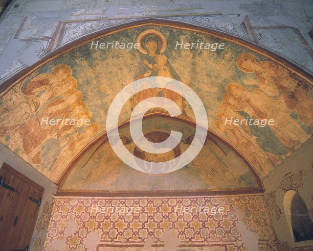 Mural of the chapel of St. Thomas in the Old Cathedral of Lleida, Old Cathedral, dated 1275.