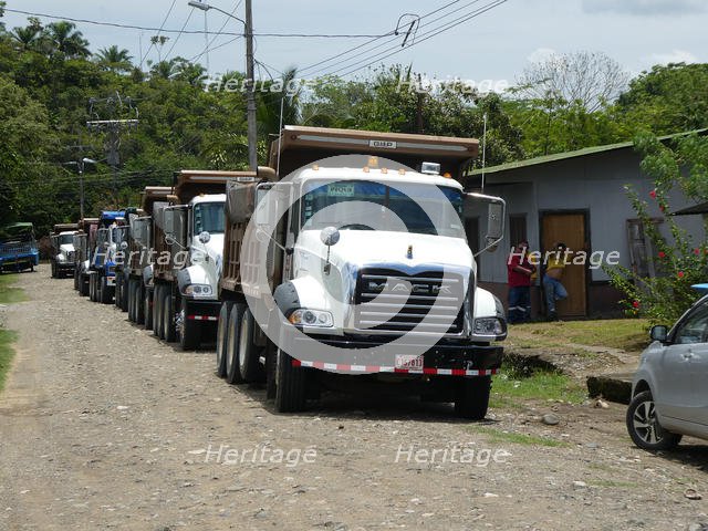 Convoy of Mack Trucks in Costa Rica 2018. Creator: Unknown.