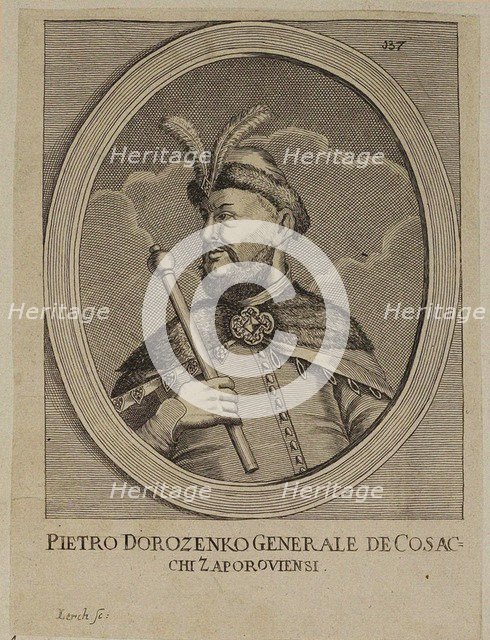 Petro Doroshenko (1627-1698), Hetman of Right-bank Ukraine, 17th century.