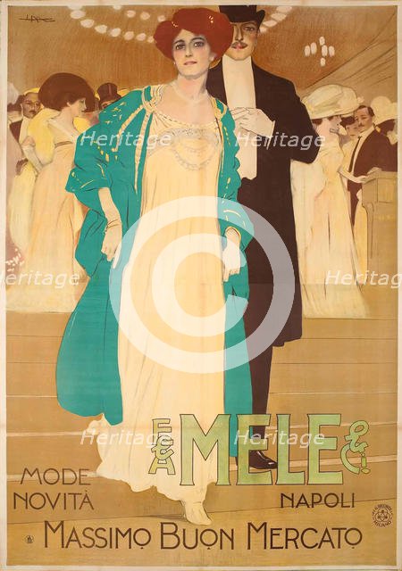 Mele Mode Novità, 1909. Creator: Metlicovitz, Leopoldo (1868-1944).
