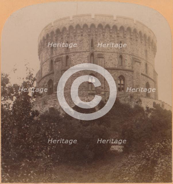 'The round Tower, Windsor, England - the Castle-prison from Edward III, to Charles II', 1900.  Creator: Underwood & Underwood.