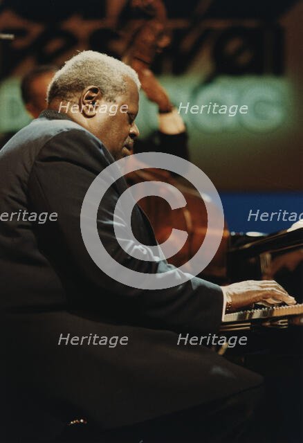 Oscar Peterson, North Sea Jazz Festival, Netherlands, 1991. Creator: Brian Foskett.