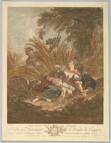 Les Amans Surpris (The Surprised Lovers), 18th century. Creator: Rene Gaillard.
