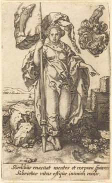 Temperance, 1552. Creator: Heinrich Aldegrever.