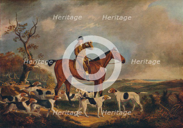 'Thomas Oldaker on Pickle with his Hounds', c19th century, (1922). Artist: Unknown.