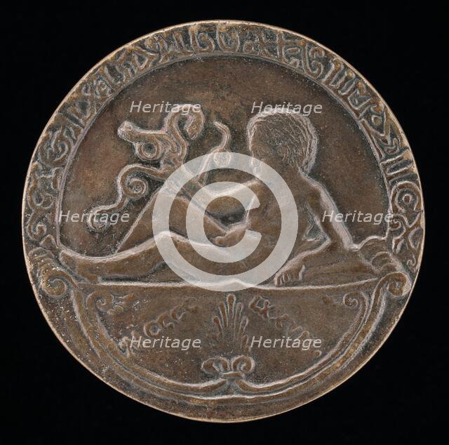 Alfonso as Infant Hercules [reverse], 1477. Creator: Unknown.