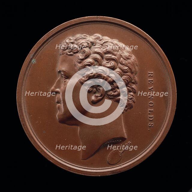 Sir Joshua Reynolds, 1723-1792, Painter [obverse], 1845. Creator: Alfred Joseph Stothard.