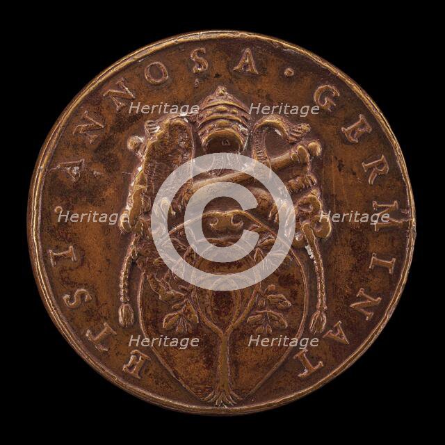 Della Rovere Shield of Arms [reverse], 1667/1682. Creator: Girolamo Paladino.