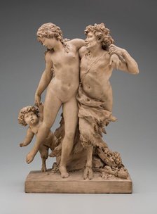Bacchante and Satyr with Young Satyr, c.between 1775 and 1780. Creator: Claude Michel.