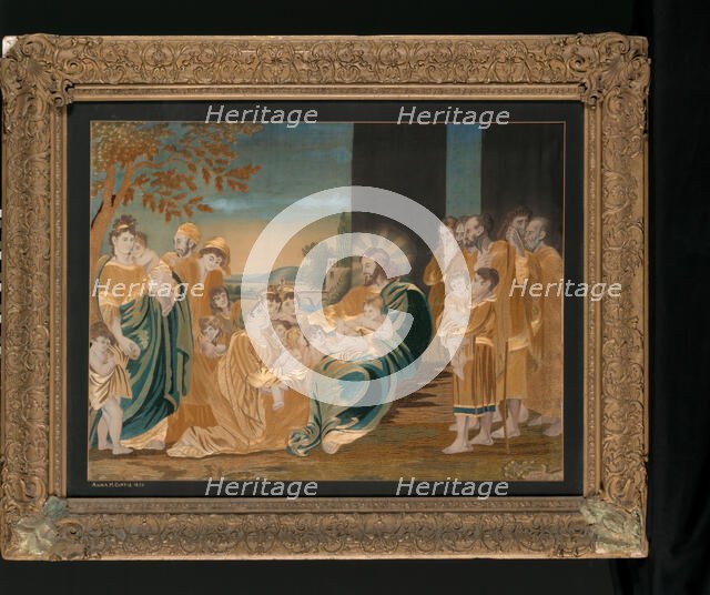 Needlework picture, 1820. Creator: Anna Matilda Curtis.