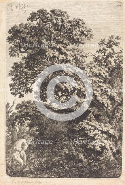 Satyr and Nymph in a Swamp, 1790s. Creator: Carl Wilhelm Kolbe the elder.