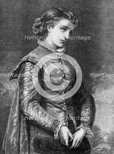 "Viola," by W. S. Herrick, in the exhibition of the Royal Academy, 1872. Creator: William Biscombe Gardner.