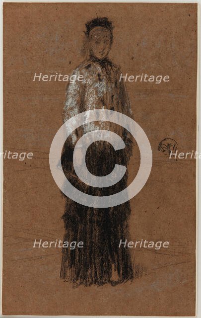 The Ermine Coat, 1870-1873. Creator: James Abbott McNeill Whistler.