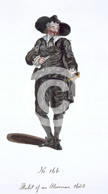 'Habit of an Oliverian 1650'. Artist: Unknown