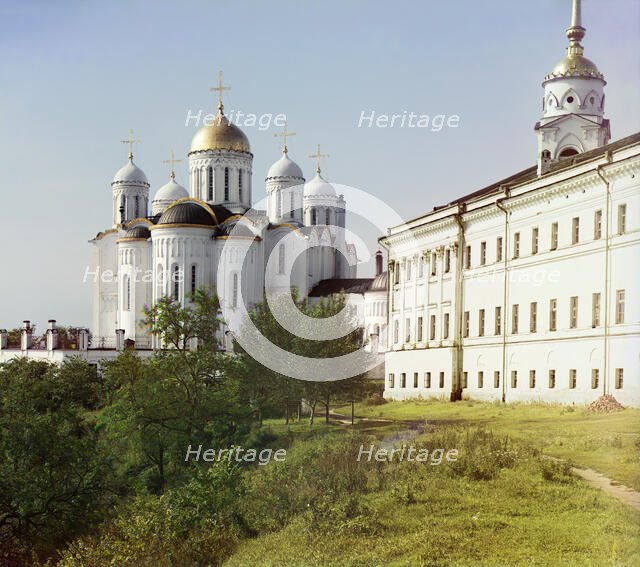 Assumption Cathedral from the eastern side. [Vladimir], 1911. Creator: Sergey Mikhaylovich Prokudin-Gorsky.
