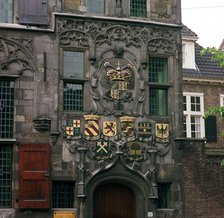 The Old Town Hall in Delft, 17th century.  Artist: CM Dixon Artist: Unknown