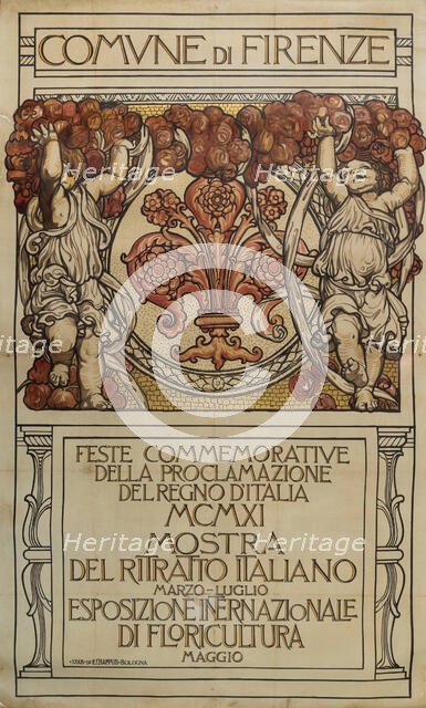 Feste Commemorative della Proclamazione del Regno d'Italia a Firenze, 1911. Creator: Chini, Galileo (1873-1956).