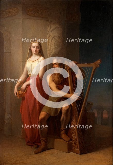 Idun and Bragi, 1846. Artist: Blommér, Nils Jakob (1816-1853)