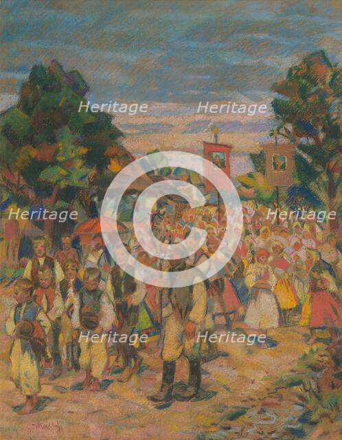 Procession, 1920-1925. Creator: Gustav Mally.