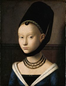 Portrait of a Young Lady, c. 1450. Artist: Christus, Petrus (1410/20-1475/76)