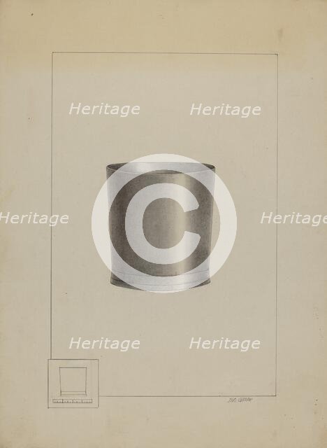 Pewter Beaker, c. 1936. Creator: John Garay.