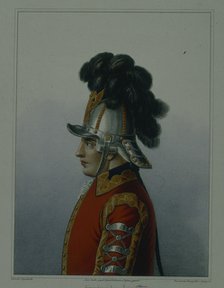 Helmet of the Life Guards Cavalry Regiment in 1764-1796, Early 1840s. Artist: Terebenev, Mikhail Ivanovich (1795-1864)