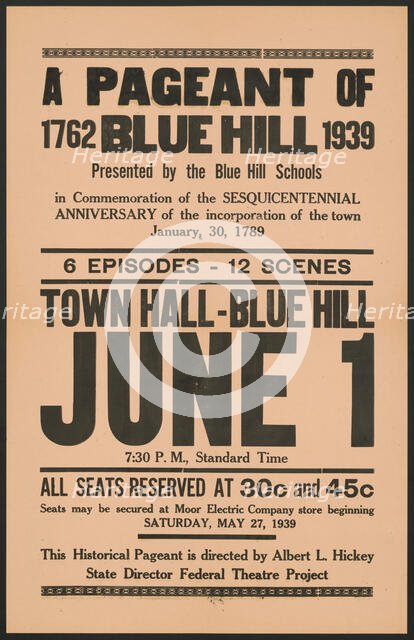 A Pageant of Blue Hill, Maine, [193-]. Creator: Unknown.