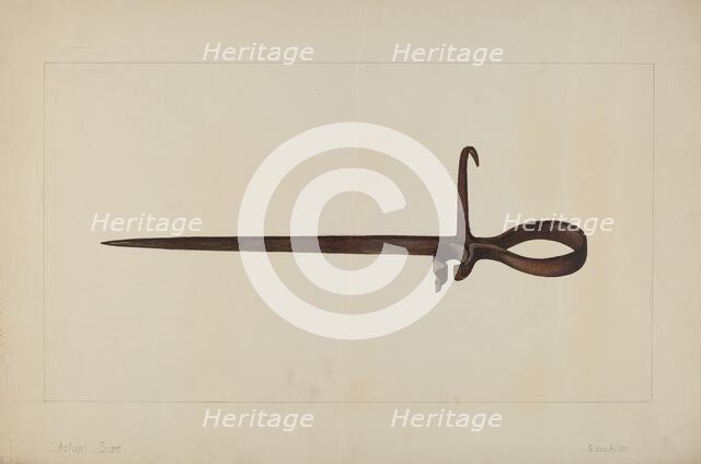 Candle Holder, c. 1938. Creator: Eldon Allen.