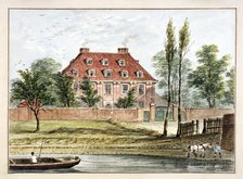 View of Baumes House, Hoxton, London, c1825. Artist: CH Matthews